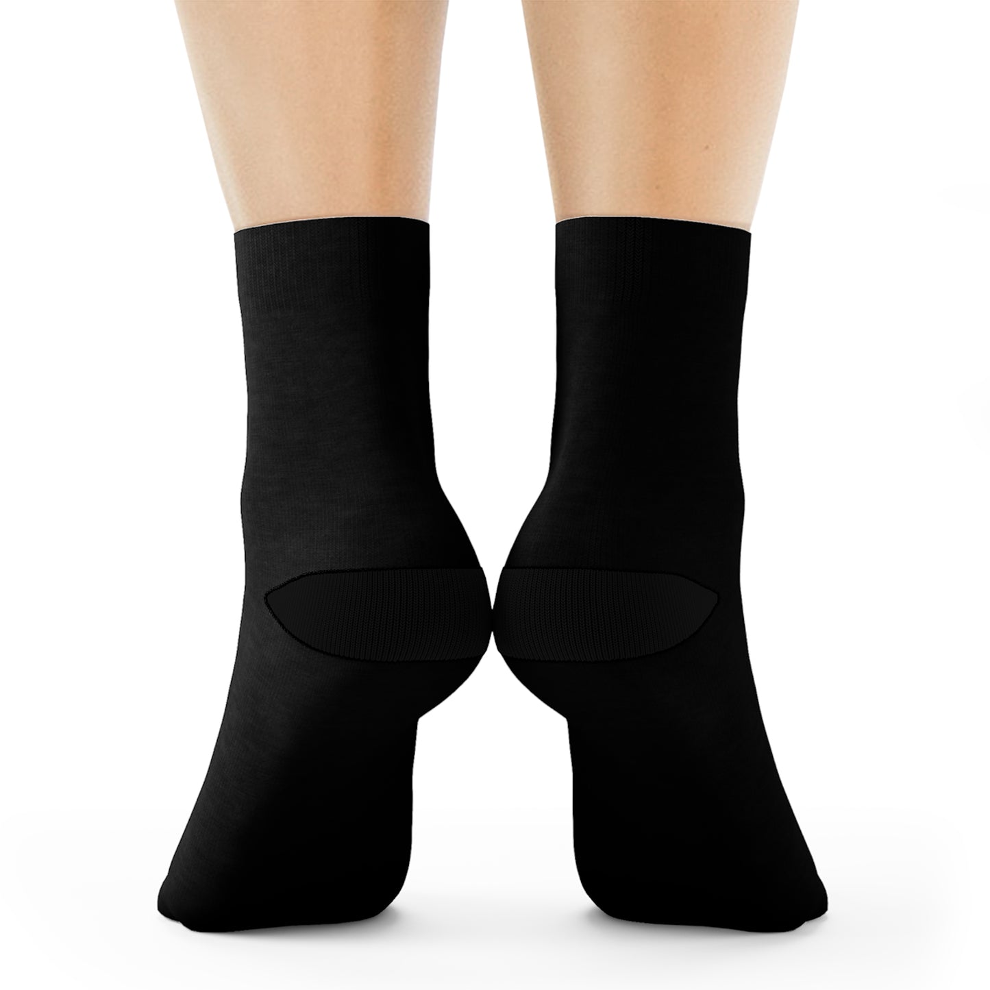 Black JDB Logo Crew Socks