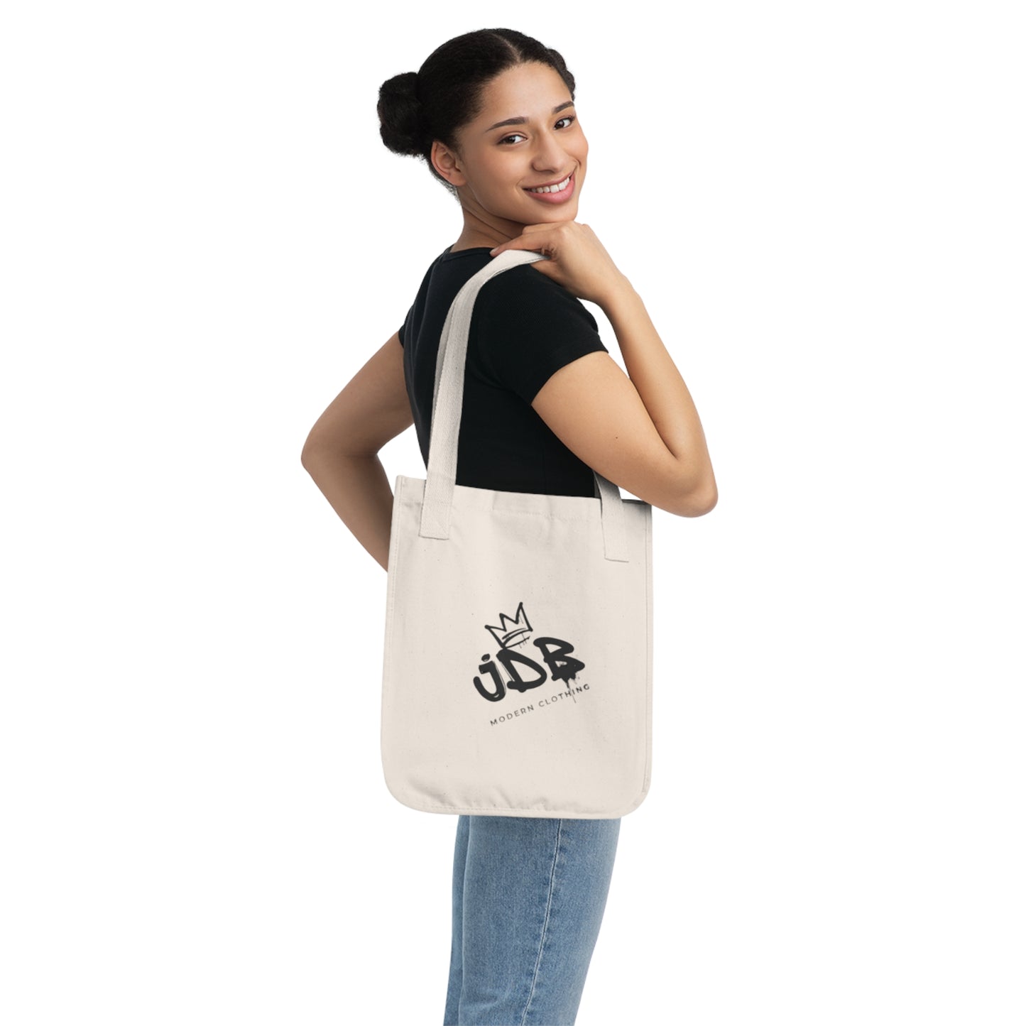 JDB Logo Organic Canvas Tote Bag